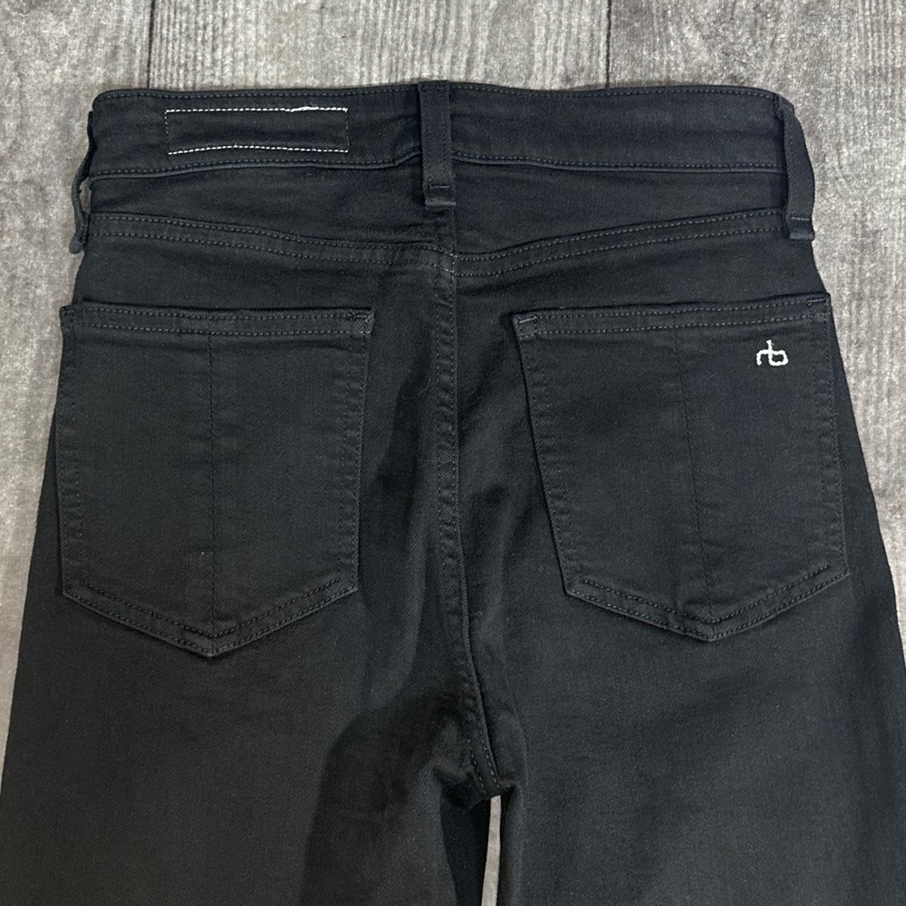 Rag & Bone Nina High-Rise Bootcut Black Jeans [1263] - Picture 4 of 9